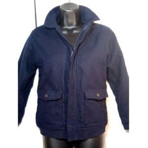 BOYS OSHKOSH B'GOSH THICK NAVY WINTERCOAT SZ 10/12